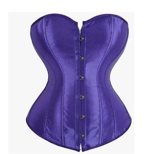 Women's Bustier Corset Top Sexy Lingerie Satin Waist Cincher